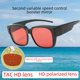thumbnail image 2 of Gafas de miopía, gafas cuadradas, gafas de sol polarizadas, gafas de visión nocturna amarillas que cambian de color para hombres y mujeres, 2 of 5