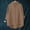 A_ Brown, variant on CYMMPU Women's Lapel Asymmetrical Diagonal Button Short Sleeve Linen Shirt, Irregular Curved Hem Vacation Tunic Blue M
