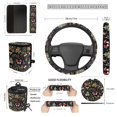 thumbnail image 4 of KUIFORTI Mushroom Print Car Seat Covers Elastic Fabrics Set of 15 Full Set Car Accessories Car Steering Wheel Cover Soft Non Slip Universal Fit for Vehicles,Cars,Suvs,Vans,Sedans, 4 of 4