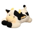 thumbnail image 2 of Animal de peluche de vaca, almohada de peluche, cómodo y abrazable. Negro, 2 of 9