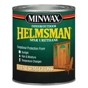 Minwax 63210444 Indoor/Outdoor Helmsman Spar Urethane, Semi-Gloss, Clear, 1 Quart, (1 Piece, 1 Pack)