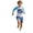 C81/Multicolour99, variant on Rggeeun Toddler Boys Swimsuit Set 2Pc Cute Animal Pattern Long Sleeve Crew Neck Top & Elastic Waist Wide Leg Trunks for Summer Lap Swimming Sweet Beachwear,Multicolor,3-4 Years