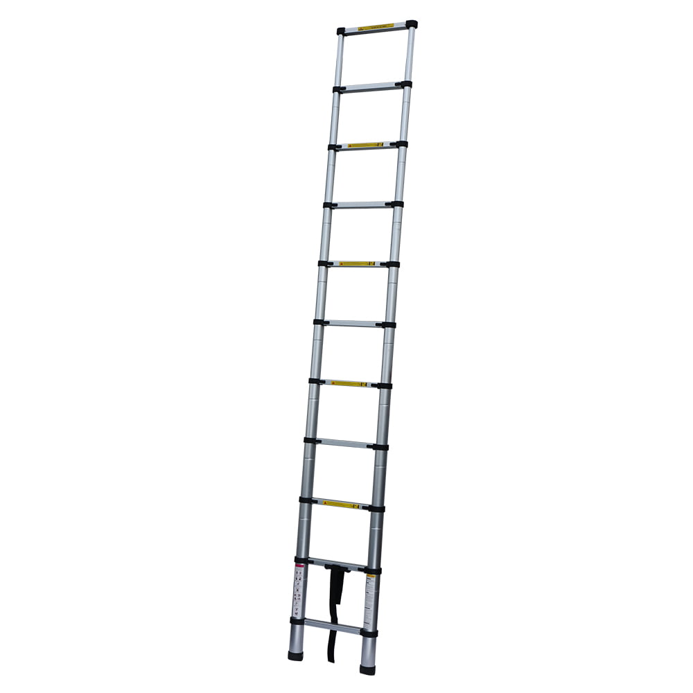 10.5 FT Multi Purpose Aluminum Ladder  Extend Telescopic Garden Tools Portable