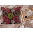 thumbnail image 2 of Geometric Fluffy Throw Pillow Cushion Cover, Colorful Funky Vortex Stripes Simplistic Spring Tones Design, Rectangle Accent Pillow Case, 36" x 16", Lime Green Dark Brown, by Ambesonne, 2 of 5