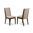 thumbnail image 3 of Luxury 5Piece Dining Set - Rectangular Table & 4 Parsons Chairs - Hardwood Frame - Mahogany Finish, 3 of 5