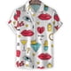 thumbnail image 2 of Camisa hawaiana con estampado 3D creativo de ojos y labios para hombre, blusa de solapa de manga corta, camisetas casuales de verano para vacaciones de calle, camisas de gran tamaño, 2 of 5