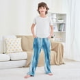 thumbnail image 6 of Boy's Pajama Pants Boys' Long Sleep Pants Children's Pajama Pants Loose Fitting Pajama Pants are Convenient to Put on and Take off M Beautiful Blue Marble, 6 of 9