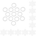 thumbnail image 1 of Riwesomey 200 Pieces Machine Repair Silicone O-ring Seal Gaskets Rings Leakproof Kit Maintenance Assorted Accessories Industrial Blanco 10piezas Riwesomey CBP503690, 1 of 4