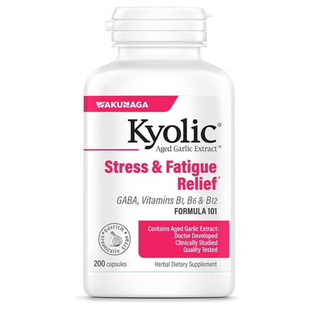 Kyolic Aged Garlic Extract Stress Fatigue Relief Formula 101 200 Capsules