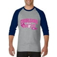 thumbnail image 1 of Artix - Mens Raglan Sleeve Baseball T-Shirts, up to Size 3XL - Cheerleader Bow 2 Toe, 1 of 4
