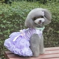thumbnail image 6 of UOSIA Dog Dress Luxury Puppy Skirt Dog Clothes Princess Dresses Wedding,M,Purple, 6 of 6