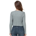thumbnail image 4 of Yesfashion Cropped Cardigan For Women Casual V Neck Knitted Tie Up Open Front Shrug Sweater, 4 of 5