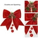 thumbnail image 3 of De Lazos Grandes Hechos A Mano, Lazo De Cinta De Navidad Con Purpurina, Conos De Pino, Decoración De Árbol De Navidad, Adorno De Navidad Hecho A Mano 4 Uds. Cateissary HA038763-00, 3 of 6