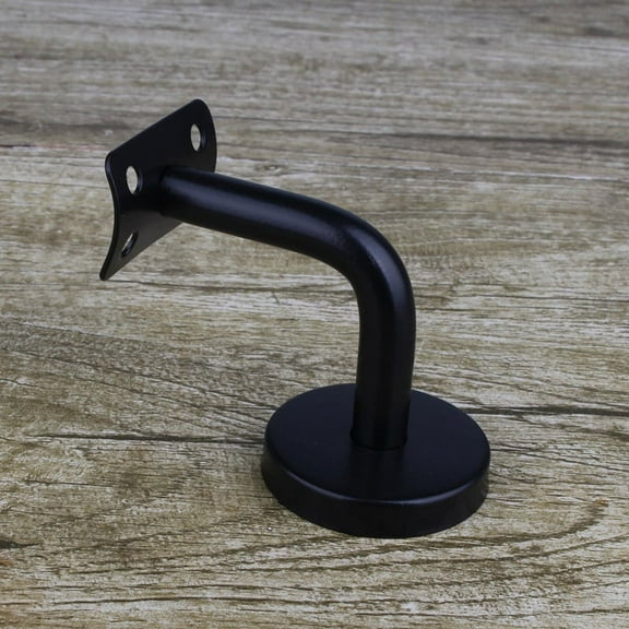 BERTDOMD Black Stainless Steel Handrail Bracket Heavy Duty Staircase Handrail Brackets Stair Railing Brackets for Handrail Hand Rail Mounting Holders