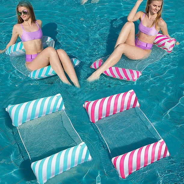 2 hamacas flotantes multiusos, hamaca de agua plegable flotante, hamaca  inflable para piscina 4 en 1, hamaca flotante inflable para piscina para  adultos, jacuzzi de playa de verano | Walmart en línea
