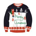 thumbnail image 1 of Pull à Manches Longues Pull Imprimé Noël Sweat-Shirt de Couple, 1 of 2