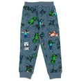 thumbnail image 4 of Minecraft Creeper Steve Alex French Terry Sweatshirt and Jogger Pants Set Little Kid to Big Kid, 4 of 5
