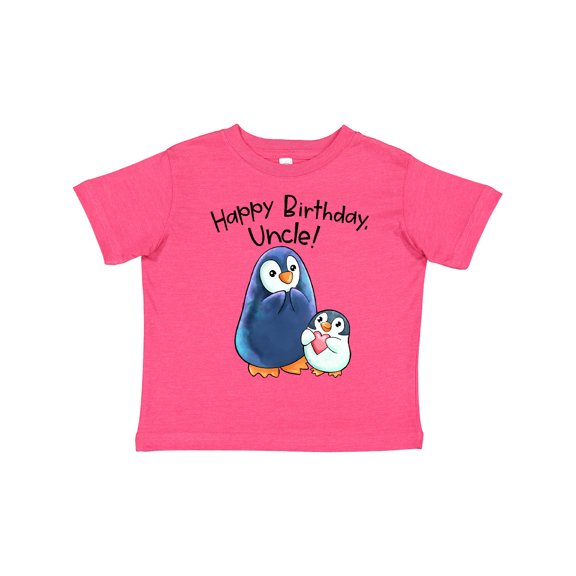 Inktastic Happy Birthday, Uncle- Cute Penguins Boys or Girls Toddler T-Shirt