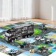 thumbnail image 2 of NIPLOOOW Juguetes para Niños Pequeños de 3 a 8 Años, Set de Camiones de Policía con Tapete de Juego y Auto de Metal Fundido, Camión Transportador para Niños, Regalos de Cumpleaños, 2 of 6