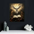 thumbnail image 4 of COMIO  Christian Canvas Wall Art Living Room Wall Decor Canvas Prints Pictures of Crosses Bible Dove Religious Paintings, 4 of 4