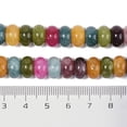 thumbnail image 2 of Dyed White Beads Strands Rondelle Mixed color 10x6mm Hole: 1.2mm about 63pcs/strand 14.88''(37.8cm), 2 of 5