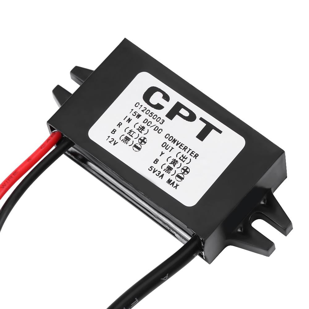 Buck Converter Voltage Regulator 12V/24V to 5V 5A USB Car Power Adapter MICRO 