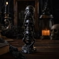 thumbnail image 4 of Qjidjing Halloween Skeleton Figurine, Desktop Ornament, 12cm Resin Plastic Build, Three Skeleton Set, Tabletop Display, Mantel Shelf, Spooky Indoor Decor, 4 of 7