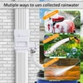 thumbnail image 2 of Rain Barrel Diverter Kit, Drainage Ditch Downspout Splitter with Filter and Hose, Suitable for 2x3 Inch and 3x4 Inch Downspouts, Adjustable Valve and Prevent Debris from Blocking Windows (White), 2 of 9
