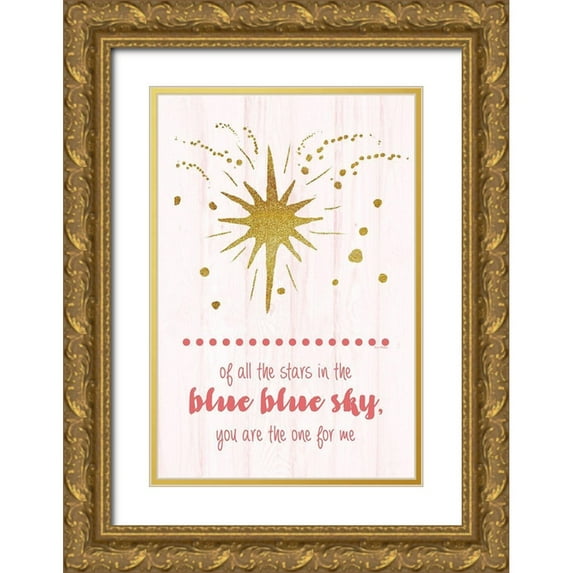 Murdock, Ramona 23x32 Gold Ornate Wood Framed with Double Matting Museum Art Print Titled - Of All the Stars