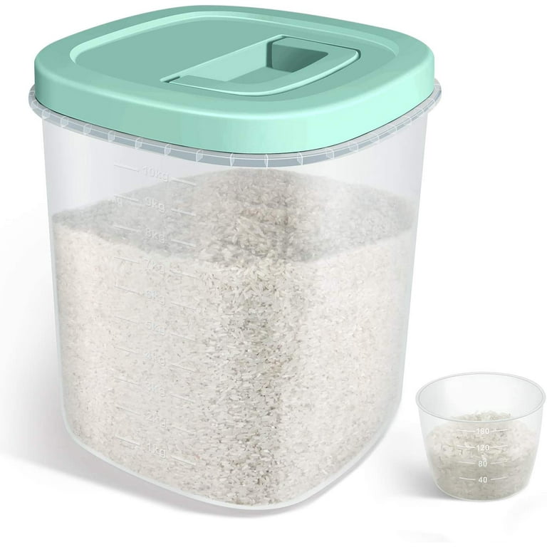 Extra Large Flour And Sugar Containers With Airtight Lid, Rice Storage  Container 20 Lbs / 10.5Qt