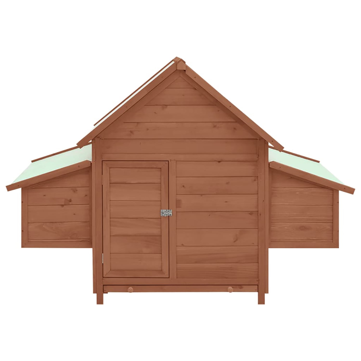 Pefilos 59.8" Wooden Rabbit Hutch Outdoor for Water-Resistant Roofs, Rabbit Cages for Indoor, Large Hen House with Nest Boxes, Brown Pefilos 59.8" Wooden Rabbit Hutch Outdoor for Water-Resistant Roofs, Rabbit Cages for Indoor, Large Hen House with Nest Boxes, Brown