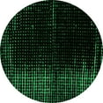 thumbnail image 1 of Ahgly Company Indoor Round Abstract Green Modern Area Rugs, 4' Round, 1 of 4