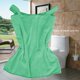 thumbnail image 5 of Toalla de ducha, bata de baño y vestido combinado con falda - Toalla de baño de fibra superfina de 6 colores verde, 5 of 8