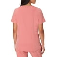 thumbnail image 3 of Hanes Women's Comfort Fit Short Sleeve Ribbed Back Panel V-Neck Scrub Top, Style HSW102, Sizes up-to 3XL, 3 of 10