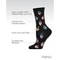 thumbnail image 3 of MeMoi Women's Dreidel Holiday Crew Socks - Womens - Female, 9-11, Black, 3 of 7