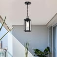 thumbnail image 3 of Pendant Light Fixture, Black Modern Exterior Ceiling Lighting for Kitchen Porch Front Door, 3 of 7
