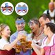 thumbnail image 4 of KAKOWELY 1 juego de vasos de cerveza para fiesta de Oktoberfest, baile, accesorios para fotos, vasos divertidos para fiesta, 4 of 5