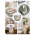 thumbnail image 4 of Hokiten Kitchen Dinner Napkins Set of 6 Watercolor Floral Leaves Cloth Napkins Reusable Washable Table Napkins for Weddings Cocktail Parties Holiday Table Decor 20x20 Inch, 4 of 8
