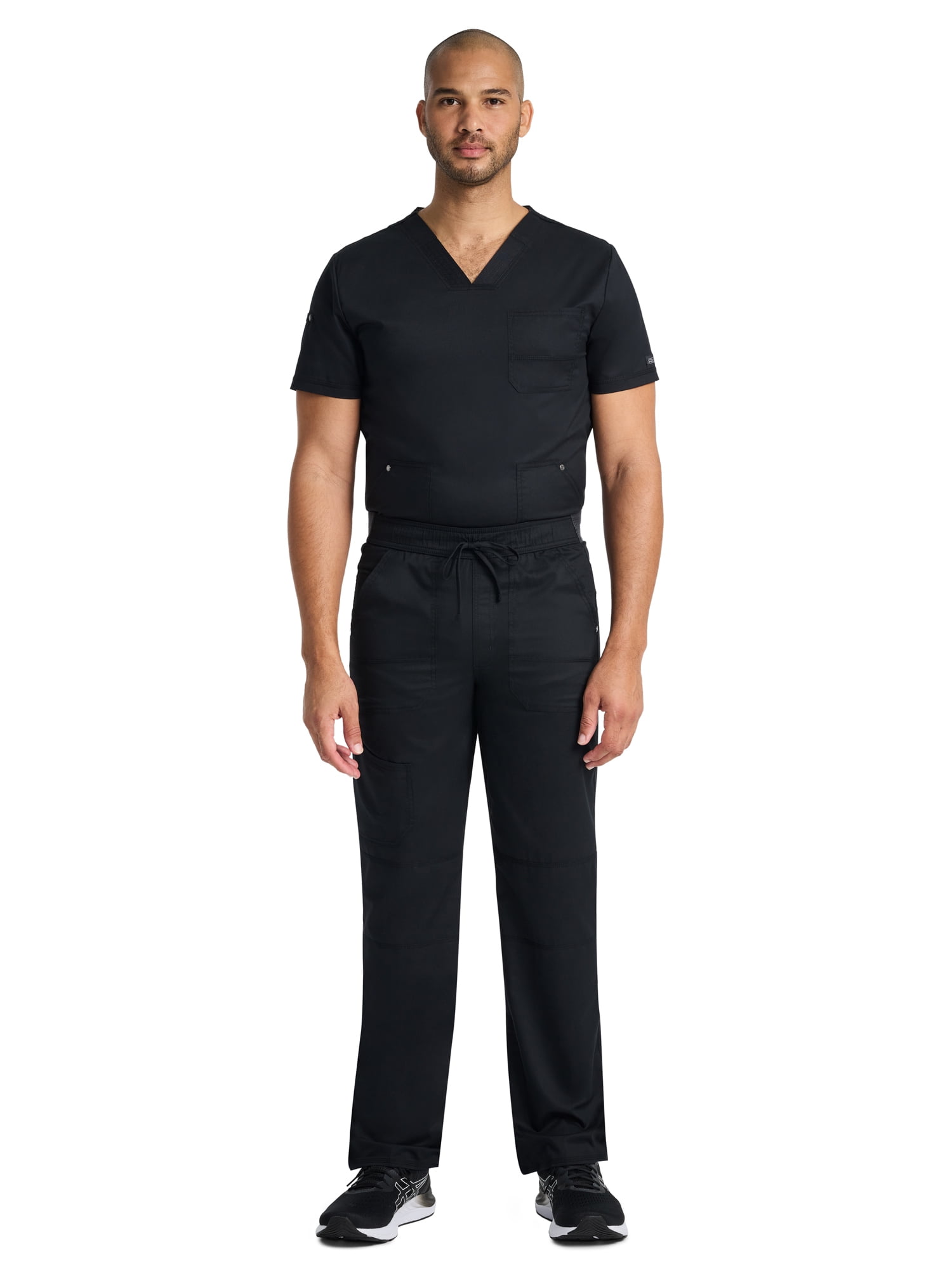 Genuine Dickies Men's Stretch Drawstring Straight Leg Cargo Scrub Pant
