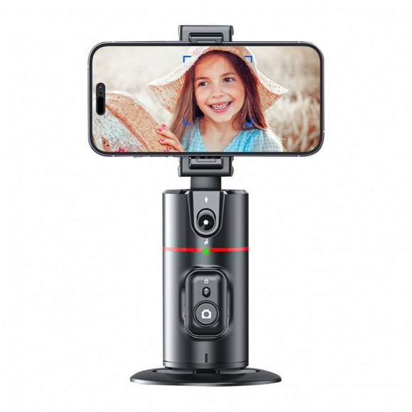 P02 Auto Face Tracking Tripod 360 Degree Rotation Face Track Mount Rechargeable Tracking Tripod Black