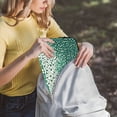 thumbnail image 5 of FORMRS 13-13.3 inch Laptop Sleeve Case Soft Carrying Quilted Computer Bag Cover, Green and White Pattern, 5 of 7