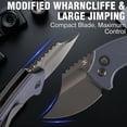 thumbnail image 5 of Kansept Wasp Folding Pocket Knife,2.36" Gray TiCn Coated 154CM Blade,Light Gray G10,T2144F1, 5 of 7
