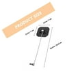 thumbnail image 4 of OULII Cabinet Door Lock Square Cabinet Lock Metal Black Practical Design 1 Set, 4 of 7