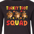thumbnail image 4 of Inktastic Turkey Trot Squad Thanksgiving Long Sleeve Youth T-Shirt, 4 of 5