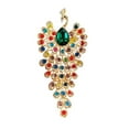 thumbnail image 2 of Xinyolin Women's Brooch - Retro Peacock Shape, Rhinestone Decor, Anti-slip Wear-resistant, Suit Coat Scarf Decor, 2 of 8