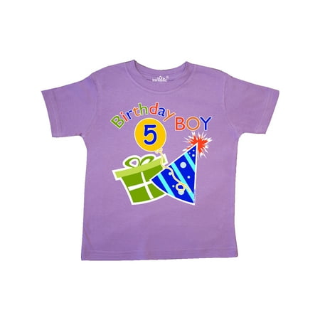 

Inktastic Birthday Boy 5th Birthday Gift Toddler Boy Girl T-Shirt