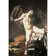 thumbnail image 2 of Caravaggio 23x32 Gold Ornate Wood Framed with Double Matting Museum Art Print Titled - Amour Victorious, 2 of 4