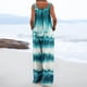 thumbnail image 4 of ICHUANYI Clearance Women's Printed Jumpsuit Casual Button Pocket Sleeveless Wide Leg Trousers(Blue, XXL) ICHUANYI WER2023081004103, 4 of 6