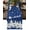 Blue, variant on Black Christmas Dresser Scarf Farmhouse, Dining Table Decorations for Wedding/Parties, Xmas Elk Tree Snowflake Table Runner 36 Inches Long for Kitchen Dining, 13 x 36 In
