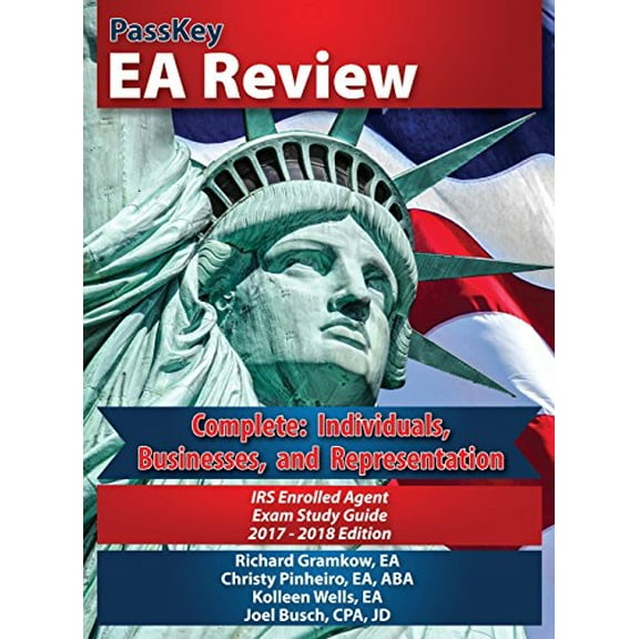 Pre-Owned PassKey EA Review, Complete: Individuals, Businesses, and Representation: IRS Enrolled Agent Exam Study Guide 2017-2018 (Hardcover Edition), 9780998611853, 0998611859, Hardcover,